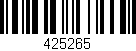Código de barras (EAN, GTIN, SKU, ISBN): '425265'