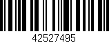 Código de barras (EAN, GTIN, SKU, ISBN): '42527495'
