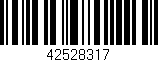 Código de barras (EAN, GTIN, SKU, ISBN): '42528317'
