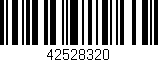 Código de barras (EAN, GTIN, SKU, ISBN): '42528320'