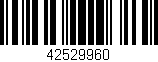 Código de barras (EAN, GTIN, SKU, ISBN): '42529960'