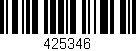 Código de barras (EAN, GTIN, SKU, ISBN): '425346'
