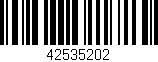 Código de barras (EAN, GTIN, SKU, ISBN): '42535202'