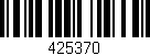 Código de barras (EAN, GTIN, SKU, ISBN): '425370'