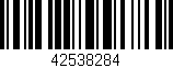 Código de barras (EAN, GTIN, SKU, ISBN): '42538284'