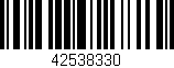 Código de barras (EAN, GTIN, SKU, ISBN): '42538330'