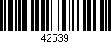 Código de barras (EAN, GTIN, SKU, ISBN): '42539'