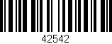 Código de barras (EAN, GTIN, SKU, ISBN): '42542'
