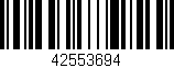 Código de barras (EAN, GTIN, SKU, ISBN): '42553694'