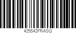 Código de barras (EAN, GTIN, SKU, ISBN): '425542FRASQ'