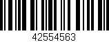 Código de barras (EAN, GTIN, SKU, ISBN): '42554563'
