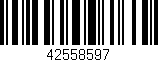 Código de barras (EAN, GTIN, SKU, ISBN): '42558597'