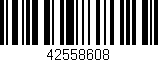 Código de barras (EAN, GTIN, SKU, ISBN): '42558608'