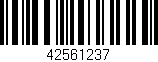 Código de barras (EAN, GTIN, SKU, ISBN): '42561237'
