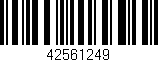 Código de barras (EAN, GTIN, SKU, ISBN): '42561249'