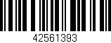 Código de barras (EAN, GTIN, SKU, ISBN): '42561393'