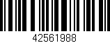 Código de barras (EAN, GTIN, SKU, ISBN): '42561988'