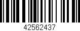 Código de barras (EAN, GTIN, SKU, ISBN): '42562437'