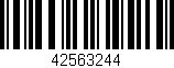 Código de barras (EAN, GTIN, SKU, ISBN): '42563244'