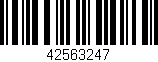Código de barras (EAN, GTIN, SKU, ISBN): '42563247'