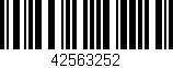 Código de barras (EAN, GTIN, SKU, ISBN): '42563252'