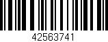 Código de barras (EAN, GTIN, SKU, ISBN): '42563741'