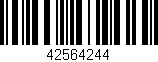 Código de barras (EAN, GTIN, SKU, ISBN): '42564244'