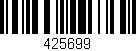 Código de barras (EAN, GTIN, SKU, ISBN): '425699'