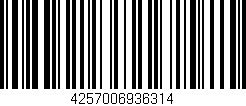 Código de barras (EAN, GTIN, SKU, ISBN): '4257006936314'