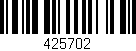 Código de barras (EAN, GTIN, SKU, ISBN): '425702'