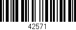 Código de barras (EAN, GTIN, SKU, ISBN): '42571'