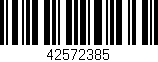 Código de barras (EAN, GTIN, SKU, ISBN): '42572385'