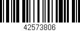 Código de barras (EAN, GTIN, SKU, ISBN): '42573806'
