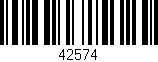 Código de barras (EAN, GTIN, SKU, ISBN): '42574'
