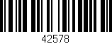 Código de barras (EAN, GTIN, SKU, ISBN): '42578'