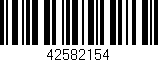 Código de barras (EAN, GTIN, SKU, ISBN): '42582154'