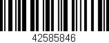 Código de barras (EAN, GTIN, SKU, ISBN): '42585846'