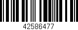 Código de barras (EAN, GTIN, SKU, ISBN): '42586477'