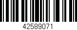 Código de barras (EAN, GTIN, SKU, ISBN): '42589071'