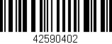 Código de barras (EAN, GTIN, SKU, ISBN): '42590402'