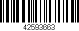 Código de barras (EAN, GTIN, SKU, ISBN): '42593663'