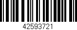 Código de barras (EAN, GTIN, SKU, ISBN): '42593721'