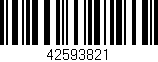Código de barras (EAN, GTIN, SKU, ISBN): '42593821'