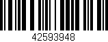 Código de barras (EAN, GTIN, SKU, ISBN): '42593948'