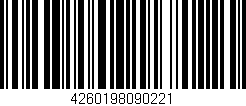 Código de barras (EAN, GTIN, SKU, ISBN): '4260198090221'