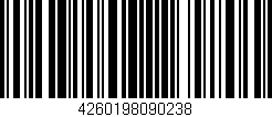 Código de barras (EAN, GTIN, SKU, ISBN): '4260198090238'