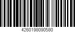 Código de barras (EAN, GTIN, SKU, ISBN): '4260198090580'
