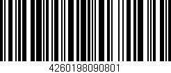 Código de barras (EAN, GTIN, SKU, ISBN): '4260198090801'