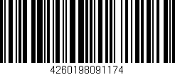 Código de barras (EAN, GTIN, SKU, ISBN): '4260198091174'
