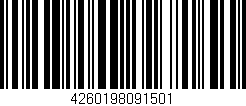Código de barras (EAN, GTIN, SKU, ISBN): '4260198091501'